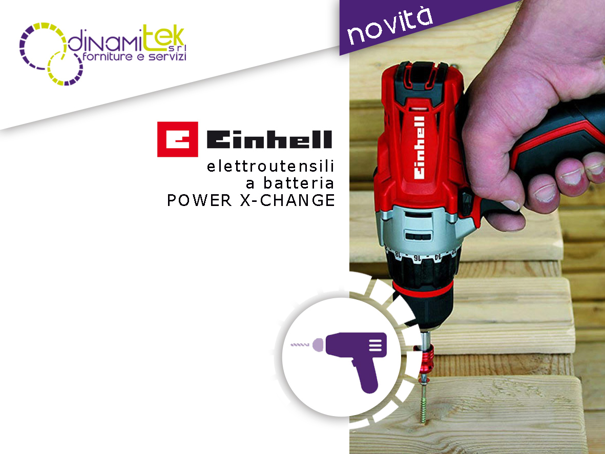 GAMMA UTENSILI ECO-POWER EINHELL SCOPRI LE NOVITÀ CON DINAMITEK