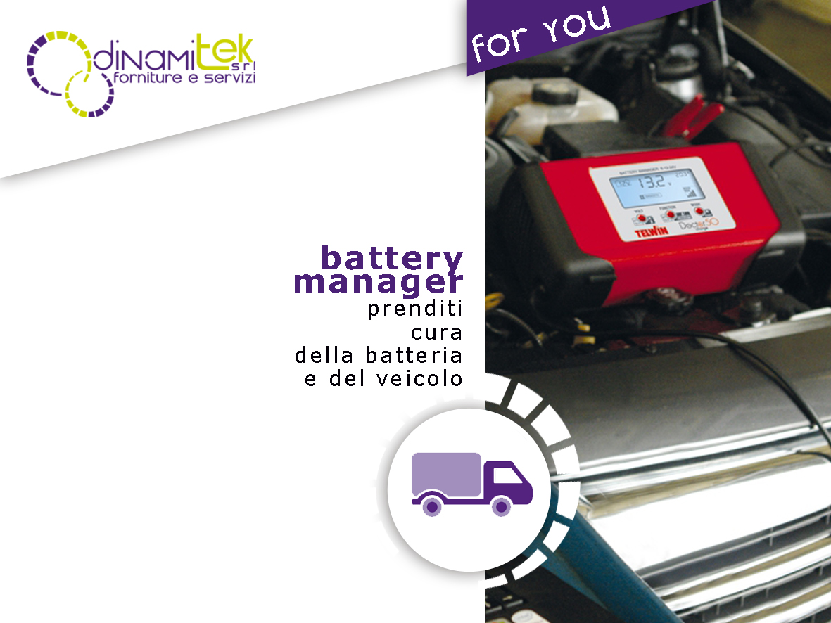DINAMITEK CONSIGLIA DI UTILIZZARE IL BATTERY MANAGER INVECE DEL CARICABATTERIA