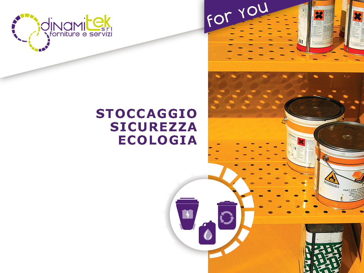 DINAMITEK PRESENTA LA GUIDA SULLO STOCCAGGIO DEI MATERIALI PERICOLOSI IN AZIENDA