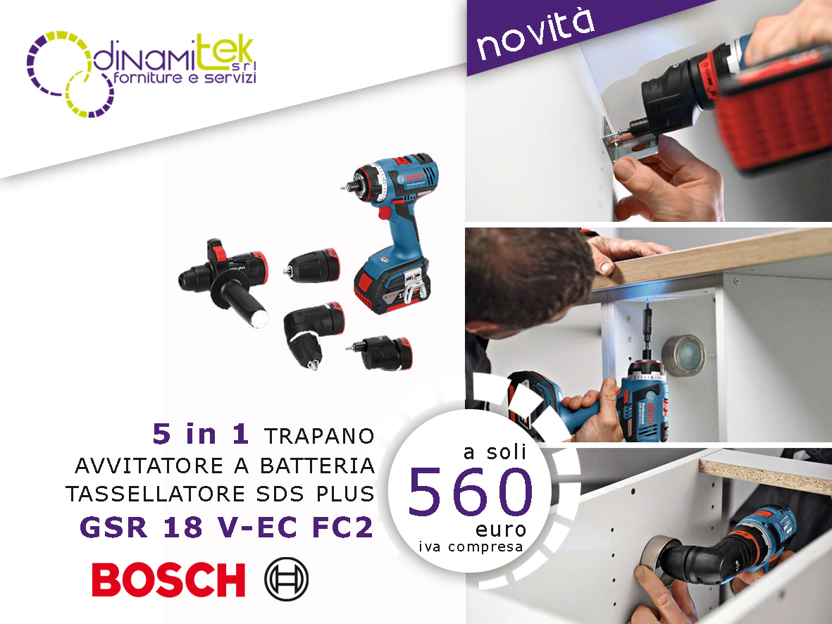 DINAMITEK PRESENTA 5 FUNZIONI IN UN UNICO FORMIDABILE PRODOTTO
