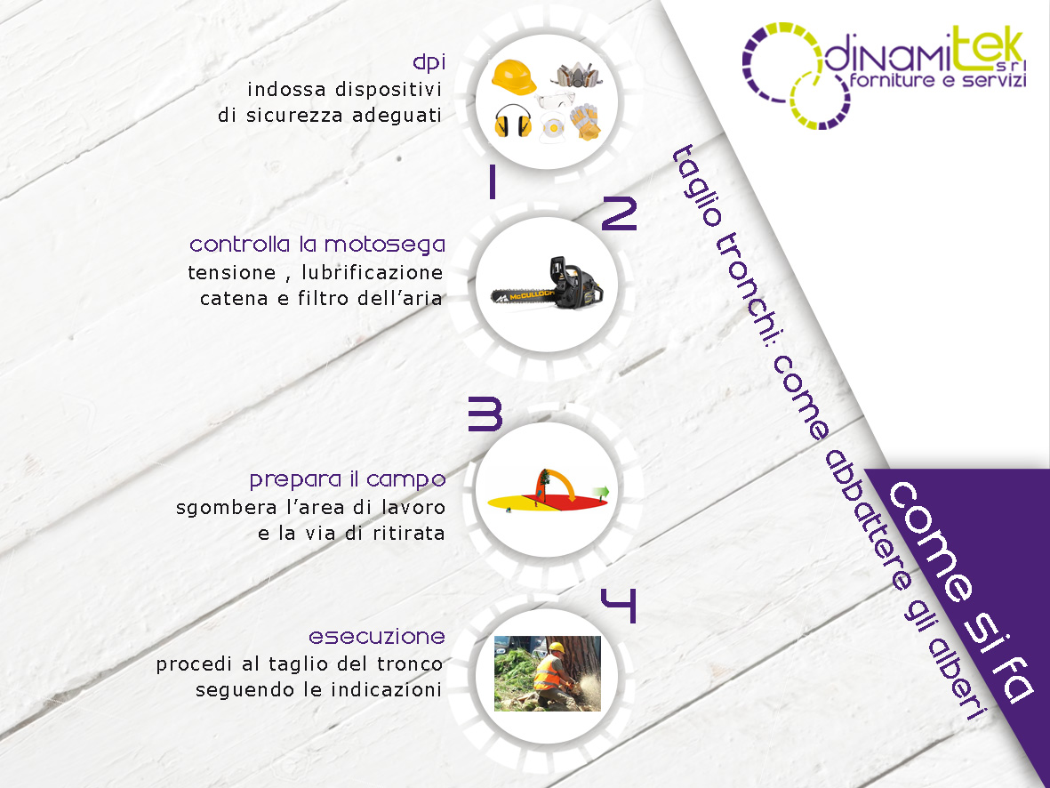 DINAMITEK PRESENTA UNA PICCOLA GUIDA DI RIFERIMENTO PER L'ABBATTIMENTO DI ALBERI