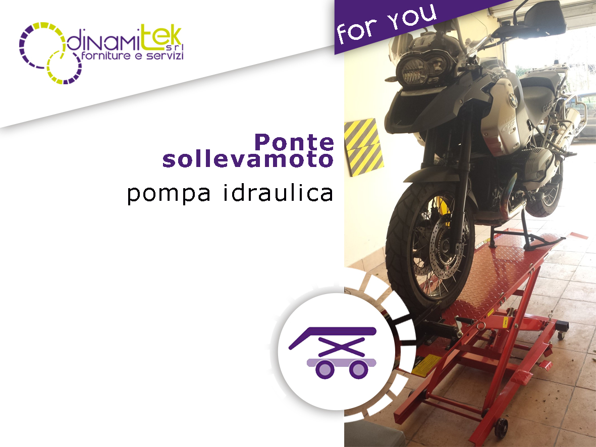 DINAMITEK PRESENTA IL PONTE SOLLEVATORE IDRAULICO PER LE MOTO